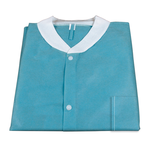 Dynarex Lab Coat w/ Pockets: TEAL Medium 2093